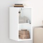 Wall-mounted cabinet with white glass doors 35x37x68.5 cm by , Lockers and storage cabinets - Ref: Foro24-836476, Price: 47,5...