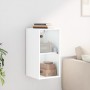 Wall-mounted cabinet with white glass doors 35x37x68.5 cm by , Lockers and storage cabinets - Ref: Foro24-836476, Price: 47,5...