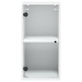 Wall-mounted cabinet with white glass doors 35x37x68.5 cm by , Lockers and storage cabinets - Ref: Foro24-836476, Price: 47,5...