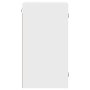 Wall-mounted cabinet with white glass doors 35x37x68.5 cm by , Lockers and storage cabinets - Ref: Foro24-836476, Price: 47,5...