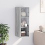 Mueble de pared puertas de vidrio gris Sonoma 35x37x100 cm de , Taquillas y armarios de almacenamiento - Ref: Foro24-836488, ...