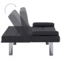 Sofá cama con dos almohadas de poliéster gris oscuro de vidaXL, Sofás - Ref: Foro24-282184, Precio: 179,08 €, Descuento: %