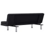 Sofá cama con dos almohadas de poliéster gris oscuro de vidaXL, Sofás - Ref: Foro24-282184, Precio: 179,08 €, Descuento: %