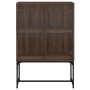 Armario auxiliar puertas de vidrio marrón roble 69x37x100 cm de , Aparadores - Ref: Foro24-836552, Precio: 72,99 €, Descuento: %