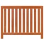 Solid pine wood radiator cover in brown wax finish 108.5x19x84 cm by , Accessories for heating radiators - Ref: Foro24-844492...