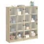 Oak Sonoma wood bookcase with doors 136x37x142 cm by , Bookcases and shelves - Ref: Foro24-3206519, Price: 254,99 €, Discount: %