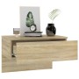 Sonoma Oak Wall Nightstand by vidaXL, Nightstands - Ref: Foro24-810941, Price: 44,99 €, Discount: %