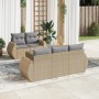 Set Gartensofas mit Kissen 6 Stück synthetisches Rattan beige von , Gartensets - Ref: Foro24-3221098, Preis: 502,55 €, Rabatt: %