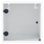 Mesita de noche con puerta de vidrio blanco 35x37x35 cm de , Mesitas de noche - Ref: Foro24-836462, Precio: 35,27 €, Descuent...