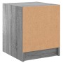 Mesita de noche con puerta de vidrio gris Sonoma 35x37x42 cm de , Mesitas de noche - Ref: Foro24-836353, Precio: 37,99 €, Des...