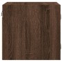 Bedside table with brown oak glass door 35x37x35 cm by , Nightstands - Ref: Foro24-836474, Price: 39,55 €, Discount: %