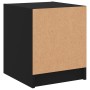 Mesita de noche con puerta de vidrio negro 35x37x42 cm de , Mesitas de noche - Ref: Foro24-836345, Precio: 37,99 €, Descuento: %