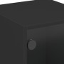 Black glass bedside table 35x37x42 cm by , Nightstands - Ref: Foro24-836345, Price: 37,99 €, Discount: %