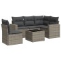 6-piece garden furniture set and gray synthetic rattan cushions by , Garden sets - Ref: Foro24-3218970, Price: 409,06 €, Disc...