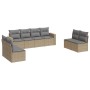 Gartensofa-Set mit beigen Kissen 8 Stück PE-Rattan von , Modulare Sofas für den Außenbereich - Ref: Foro24-3251186, Preis: 54...