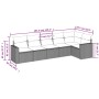 Gartensofa-Set mit Kissen, 6-teilig, beiges synthetisches Rattan von , Modulare Sofas für den Außenbereich - Ref: Foro24-3251...