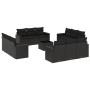 Set de sofás de jardín y cojines 13 pzas ratán sintético negro de , Sofás modulares de exterior - Ref: Foro24-3251112, Precio...