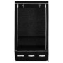 Kleiderschrank aus schwarzem Stoff, 87 x 49 x 159 cm von vidaXL, Kleiderschränke - Ref: Foro24-282457, Preis: 50,93 €, Rabatt: %