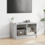 Mueble de TV con puertas de vidrio gris Sonoma 68x37x42 cm de , Muebles TV - Ref: Foro24-836362, Precio: 65,22 €, Descuento: %