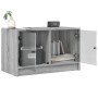 Mueble de TV con puertas de vidrio gris Sonoma 68x37x42 cm de , Muebles TV - Ref: Foro24-836362, Precio: 65,22 €, Descuento: %