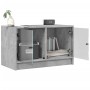 TV stand with gray concrete glass doors 68x37x42 cm by , TV Furniture - Ref: Foro24-836360, Price: 56,76 €, Discount: %