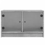 TV stand with gray concrete glass doors 68x37x42 cm by , TV Furniture - Ref: Foro24-836360, Price: 56,76 €, Discount: %