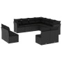 Garden sofa set 11 pieces and black synthetic rattan cushions by , Garden sets - Ref: Foro24-3217815, Price: 633,56 €, Discou...