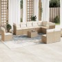 Garden sofa set 11 pieces with beige synthetic rattan cushions by , Garden sets - Ref: Foro24-3217808, Price: 797,58 €, Disco...