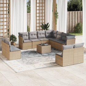 Garden sofa set 12 pieces and brown synthetic rattan cushions by , Garden sets - Ref: Foro24-3217829, Price: 752,85 €, Discou...