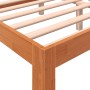 Estructura cama con cabecero madera pino marrón cera 160x200 cm de , Camas y somieres - Ref: Foro24-844276, Precio: 117,70 €,...