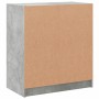 Armario auxiliar puertas de vidrio gris hormigón 68x37x75,5 cm de , Aparadores - Ref: Foro24-836381, Precio: 82,69 €, Descuen...