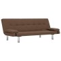 Sofa bed with two brown polyester pillows by vidaXL, Sofas - Ref: Foro24-282186, Price: 197,18 €, Discount: %