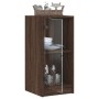 Armario auxiliar puertas de vidrio marrón roble 35x37x75,5 cm de , Aparadores - Ref: Foro24-836405, Precio: 49,99 €, Descuent...