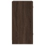 Armario auxiliar puertas de vidrio marrón roble 35x37x75,5 cm de , Aparadores - Ref: Foro24-836405, Precio: 49,39 €, Descuent...