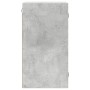 Mueble de pared puertas de vidrio gris hormigón 35x37x68,5 cm de , Taquillas y armarios de almacenamiento - Ref: Foro24-83647...