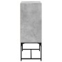 Armario auxiliar puertas de vidrio gris hormigón 69x37x100 cm de , Aparadores - Ref: Foro24-836549, Precio: 69,96 €, Descuent...