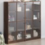 Regal mit Holztüren aus brauner Eiche 136x37x142 cm von , Bücherregale und Regale - Ref: Foro24-3206523, Preis: 258,75 €, Rab...