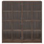 Estantería con puertas madera marrón roble 136x37x142 cm de , Librerías y estanterías - Ref: Foro24-3206523, Precio: 258,75 €...