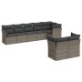 Garden sofa set 8 pieces and gray synthetic rattan cushions by , Garden sets - Ref: Foro24-3217910, Price: 534,20 €, Discount: %