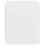 Mesita de noche con puerta de vidrio blanco 35x37x42 cm de , Mesitas de noche - Ref: Foro24-836343, Precio: 39,24 €, Descuent...