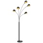 Schwarz-goldene Stehleuchte 5 x E14 200 cm von vidaXL, Lampen - Ref: Foro24-282418, Preis: 100,03 €, Rabatt: %