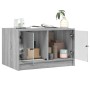 Mesa de centro con puertas de vidrio gris Sonoma 68x50x42 cm de , Mesas de centro - Ref: Foro24-836369, Precio: 77,99 €, Desc...