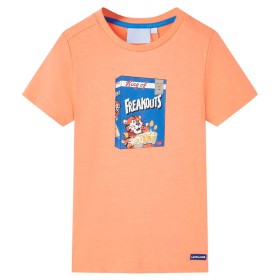 Short-sleeved neon orange children's t-shirt size 128 by , Kids T-shirts - Ref: Foro24-11852, Price: 8,99 €, Discount: %