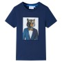 Camiseta infantil de manga corta azul oscuro 140 de , Camisetas para niños - Ref: Foro24-11943, Precio: 9,99 €, Descuento: %