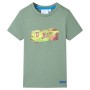 Khaki children's short-sleeved T-shirt 116 by , Kids T-shirts - Ref: Foro24-11836, Price: 7,65 €, Discount: %