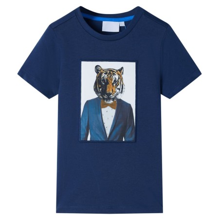 Camiseta infantil de manga corta azul oscuro 104 de , Camisetas para niños - Ref: Foro24-11940, Precio: 9,99 €, Descuento: %