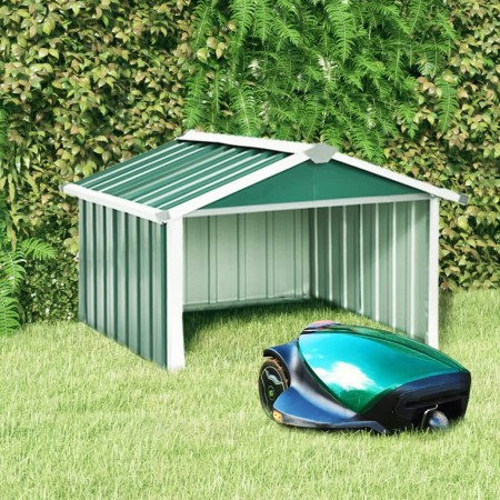 Green galvanized steel lawnmower shed 92x97x63 cm by , Sheds - Ref: Foro24-150907, Price: 86,53 €, Discount: %