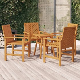 Sillas de comedor para jardín 4 uds madera maciza acacia de , Sillas de jardín - Ref: Foro24-3155975, Precio: 308,99 €, Descu...