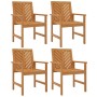 Garden dining chairs 4 pcs solid acacia wood by , Garden chairs - Ref: Foro24-3155975, Price: 308,99 €, Discount: %