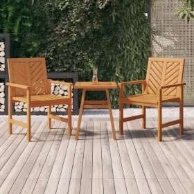 Garden dining chairs 2 pcs solid acacia wood by , Garden chairs - Ref: Foro24-362227, Price: 159,48 €, Discount: %